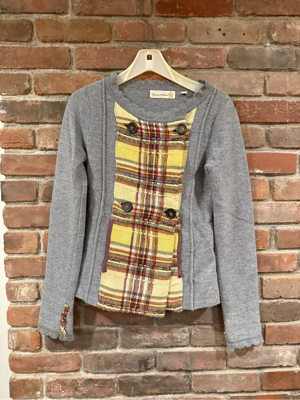 Charlie & Robin (Anthropologie) Double-Breasted Sweater Jacket - XS
